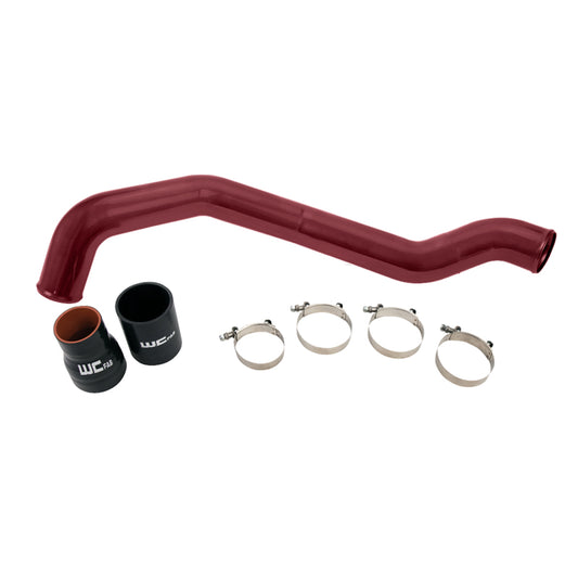 Wehrli WCF100352-RED 04.5-10 Chevrolet 6.6L LLY/LBZ/LMM Duramax Driver Side 3in Intercooler Pipe - WCFab Red