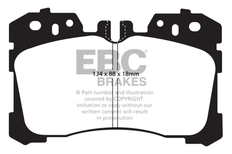 EBC DP31811C 07+ Lexus LS460 4.6 Redstuff Front Brake Pads