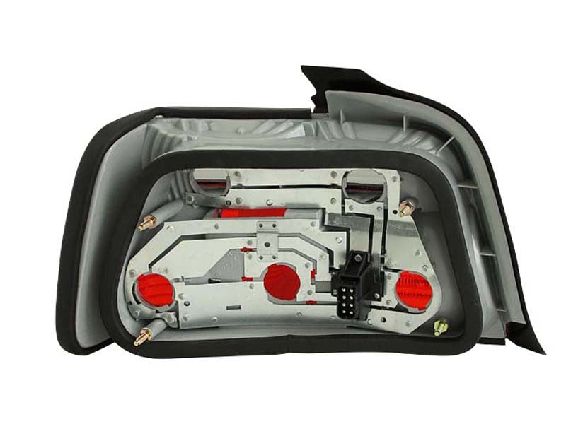ANZO 221200 1992-1998 BMW 3 Series E36 Sedan Taillights Red/Smoke