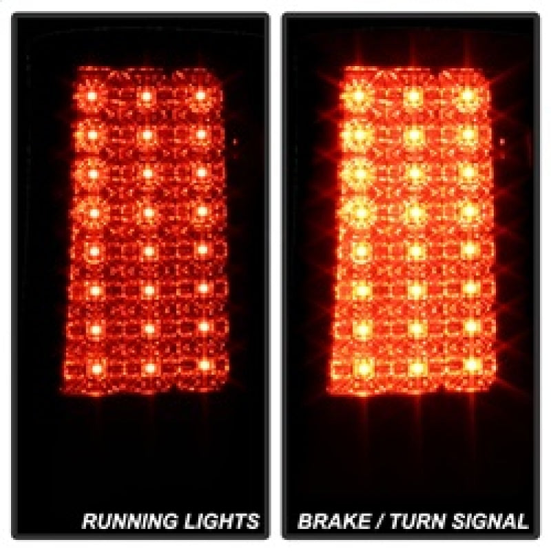 SPYDER 5070227 Spyder Jeep Grand Cherokee 07-10 LED Tail Lights Smoke ALT-YD-JGC07-LED-SM