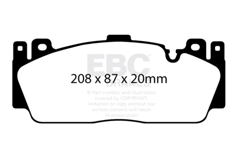 EBC DP42148R 12+ BMW M5 4.4 Twin Turbo (F10) Yellowstuff Front Brake Pads