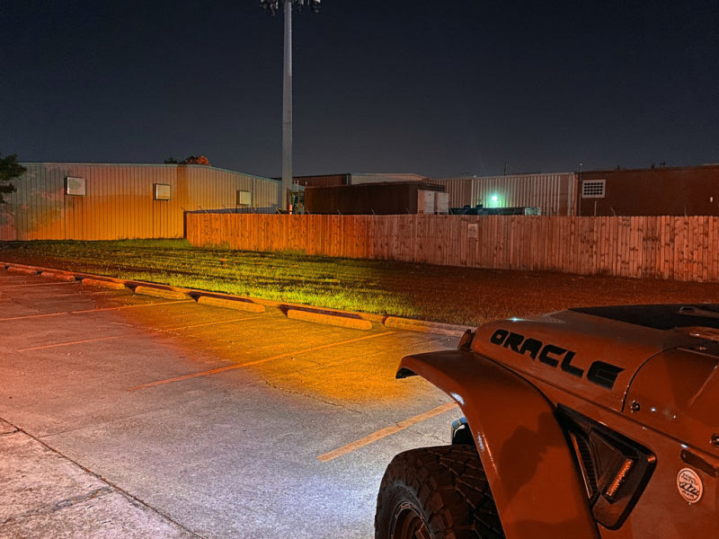 ORACLE Lighting 5883-005 18-22 Jeep Wrangler JL Skid Plate w/ Integr LED Emitters - Amber