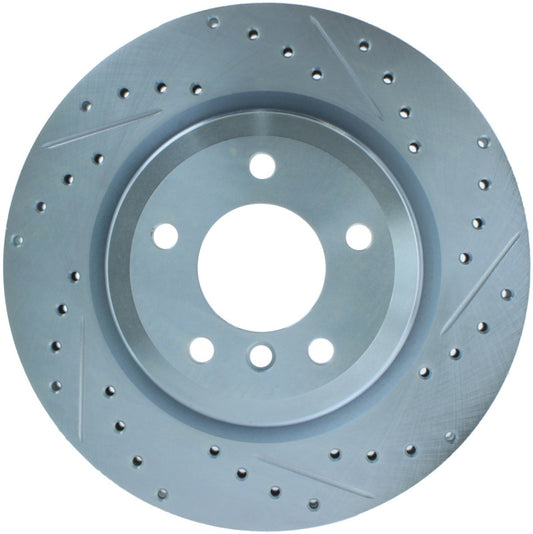 Stoptech 227.34080L StopTech Select Sport 07-13 BMW 335i Slotted & Drilled Vented Left Rear Brake Rotor