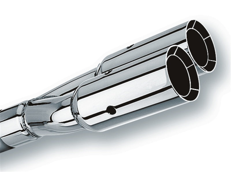 Borla 20203 Universal Polished Tip Dual Round Intercooled (inlet 2 1/2in. Outlet 3in) *NO Returns*
