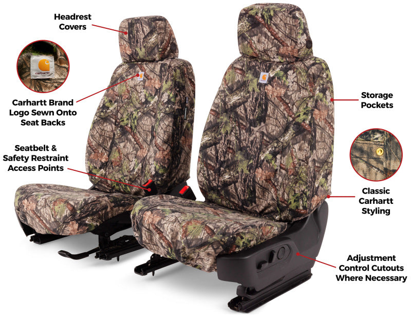 Covercraft SSC8429CAMB 14 Chevrolet Silverado Carhartt Camo SeatSaver Custom Second Row Seat Covers - Mossy Oak