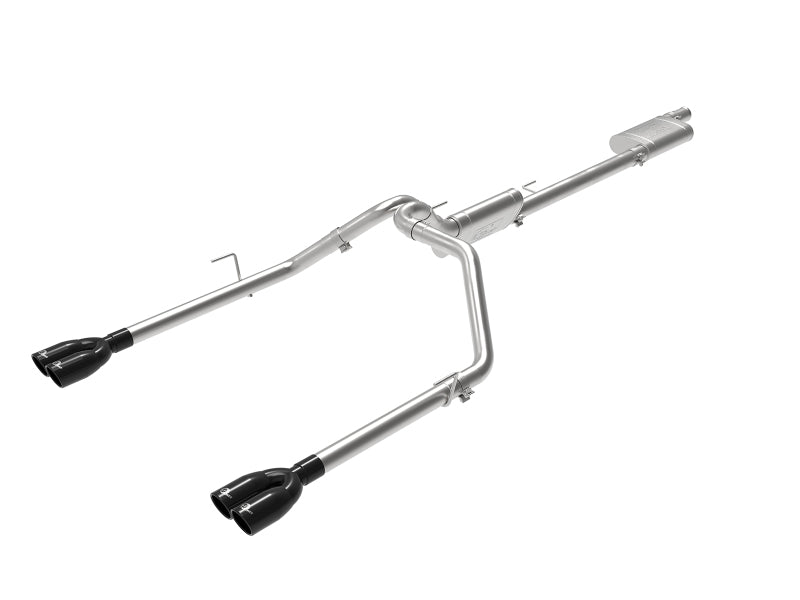 aFe 49-38084-B Vulcan Series 3in-2-1/2in 304 SS Cat-Back 2020 Jeep Gladiator (JT) V6-3.6L w/ Black Tips