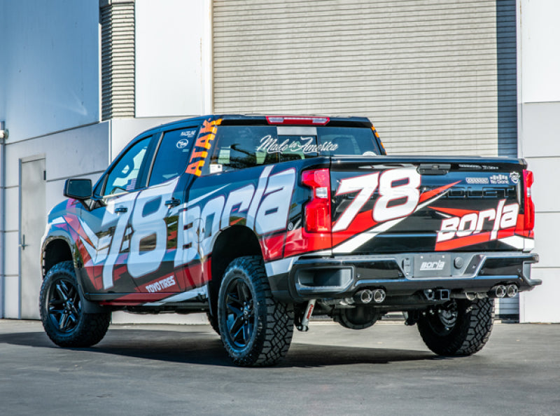 Borla 140776CF 19 Chevrolet Silverado/GMC Sierra 1500 6.2L SS ATAK Catback Exhaust - Carbon Fiber Tips