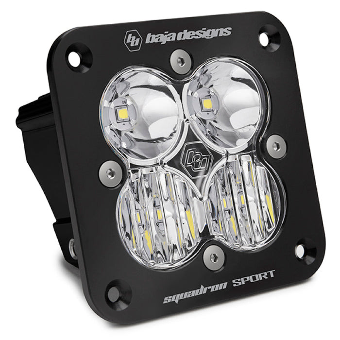 Baja Designs 551003 Squadron Sport Driving/Combo Pattern Flush Mount Black LED Light Pod - Clear