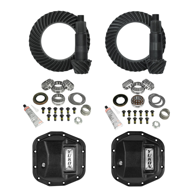 Yukon Gear & Axle YGK069STG2 Yukon Stage 2 Jeep JL/JT Re-Gear Kit w/Covers & D44 Front & Rear in a 5.13 Ratio