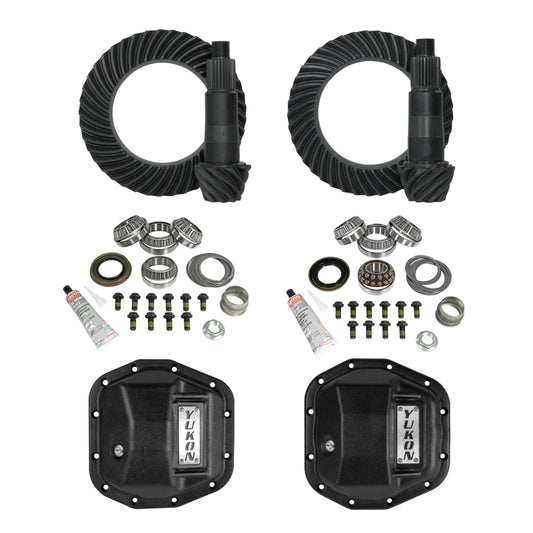 Yukon Gear & Axle YGK069STG2 Yukon Stage 2 Jeep JL/JT Re-Gear Kit w/Covers & D44 Front & Rear in a 5.13 Ratio