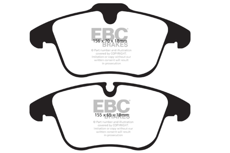 EBC DP31911C 13-15 Jaguar XF 2.0 Turbo Redstuff Front Brake Pads