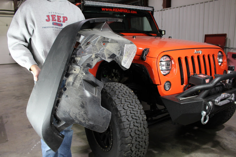 Fishbone Offroad FB33006 07-18 Jeep Wrangler Front/Rear Tube Fenders - Aluminum Blk Txtrd Pwdrcoat(Set Of 4)