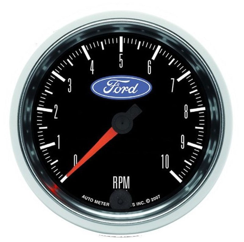 AutoMeter 880826 Autometer Ford 3-3/8in. 10K RPM In-Dash Tachometer Gauge