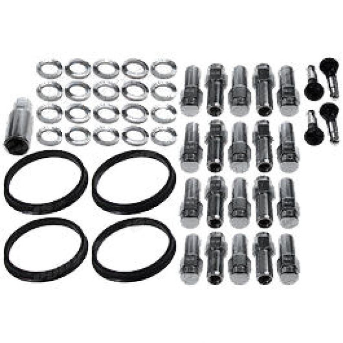 Race Star 601-1410-20 14mmx2.0 Lightning Truck Closed End Deluxe Lug Kit - 20 PK
