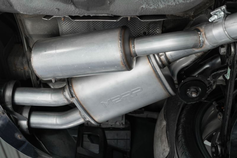 MBRP S4704304 2018+ Kia Stinger 3.3L RWD/AWD 2.5in Cat Back Dual Rear Exit w/o Tips