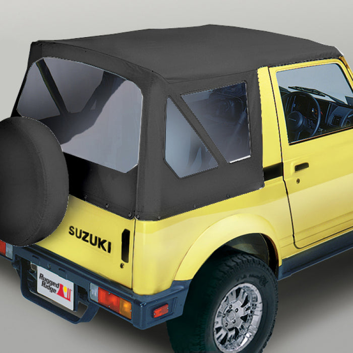 Rugged Ridge 53701.15 S-Top Black Denim Clear Windows Samurai