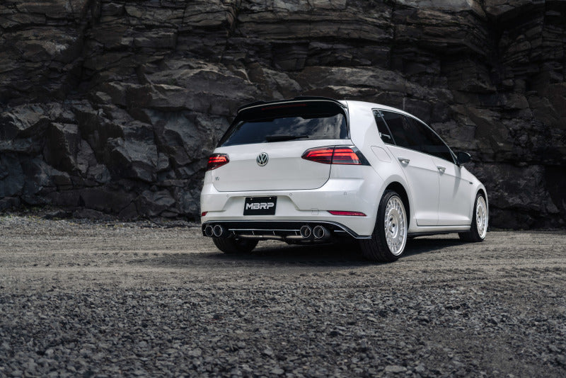 MBRP S46033CF 15-19 VW Golf R MK7/MK7.5 3in T304 Cat Back Exhaust w/ Carbon Fiber Tips