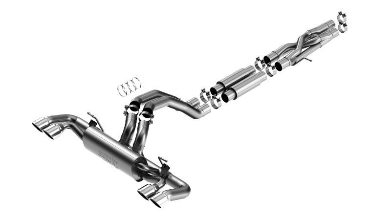 Borla 140893 21-22 Jeep Wrangler Rubicon 392 6.4L V8 AT 4WD 4DR ATAK Cat-Back Exhaust (Stainless)