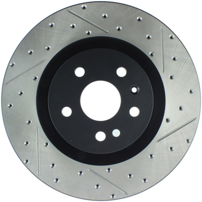 Stoptech 127.62124L StopTech Slotted & Drilled Sport Brake Rotor