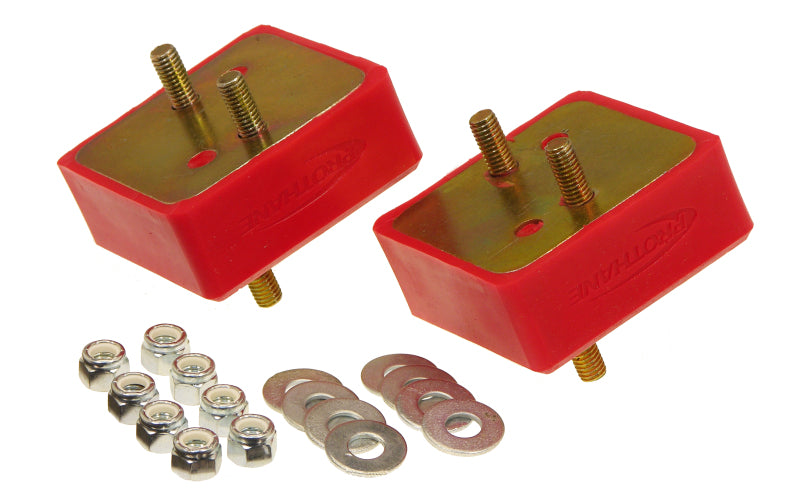 Prothane 1-503 67-92 Jeep V8 Motor Mounts - Red