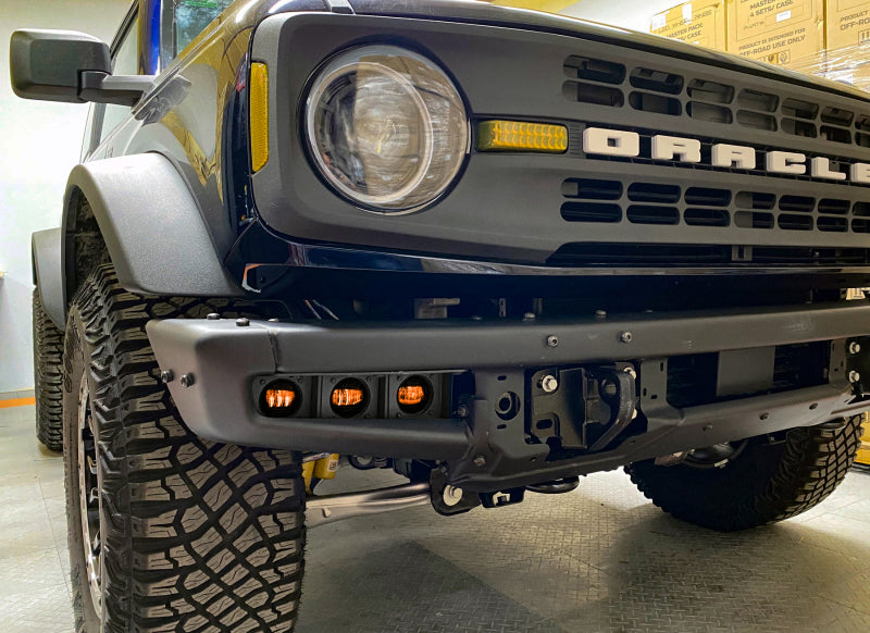 ORACLE Lighting 5890-005 Oracle High 21-22 Ford Bronco Triple LED Fog Light kit for Steel Bumper