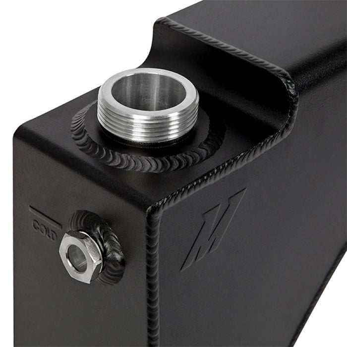 Mishimoto MMRT-F2D-99EMWBK 99-03 Ford 7.3L Powerstroke Aluminum Degas Tank - Micro-Wrinkle Black