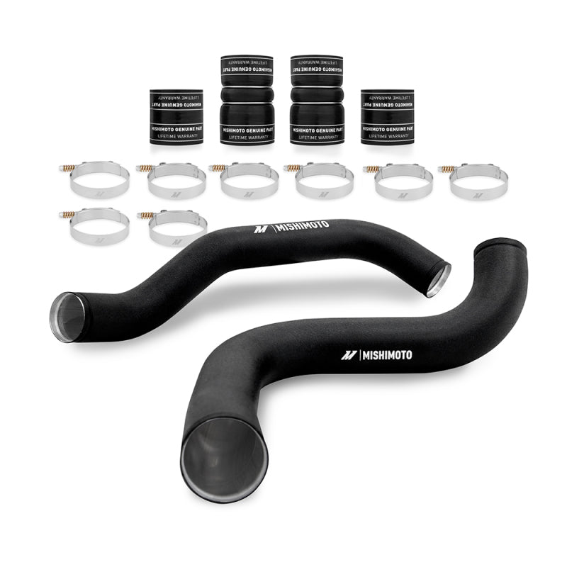 Mishimoto MMICP-F2D-99KWBK 99-03 Ford 7.3L Powerstroke PSD Intercooler Pipe/Boot Kit - Wrinkle Black