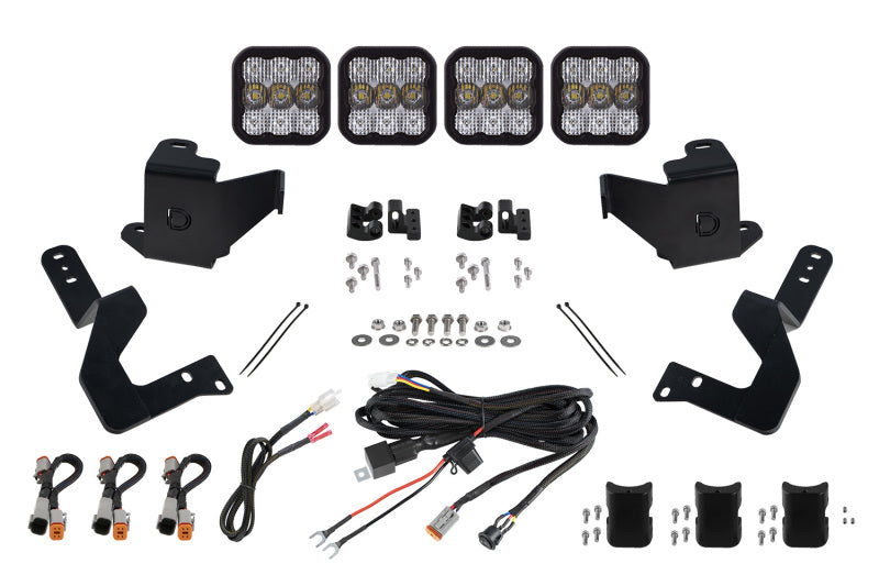 Diode Dynamics DD7409 2022 Toyota Tundra SS5 Grille CrossLink Lightbar Kit - Pro White Combo