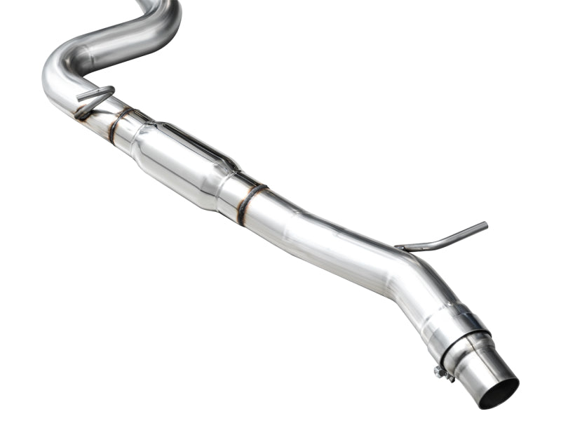 AWE Tuning 3020-42658 AWE MK8 Volkswagen Golf R 3in Track Edition Quad Exhaust - Chrome Silver Tips