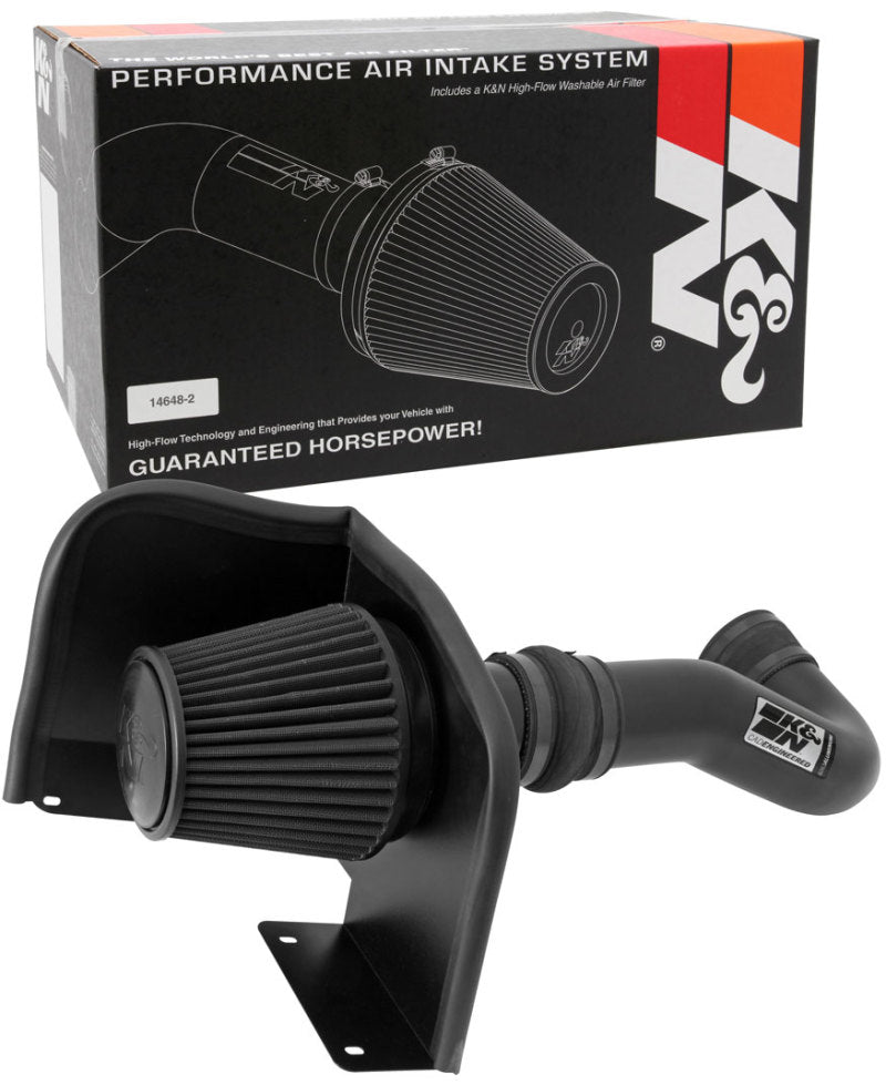 K&N Engineering 71-3058 K&N 07-08 Chevy Silverado 1500 4.8L/5.3L V8 / 07-08 GMC Yukon 4.8L/5.3L V8 Black Perf Intake Kit