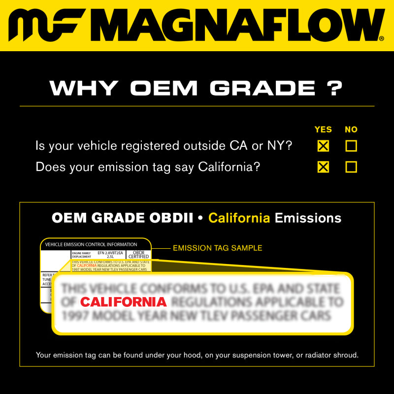 Magnaflow 52587 MagnaFlow Conv Direct Fit OEM 16-17 Subaru Impreza/Forester Underbody