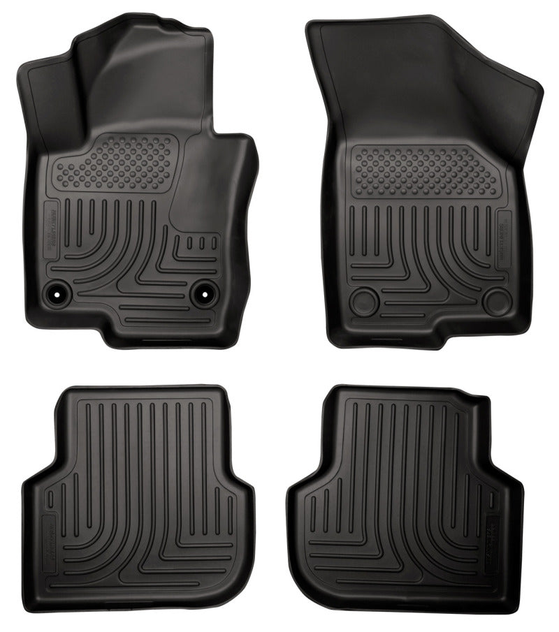 Husky Liners 98831 2011 Volkswagen Jetta (Sedan) WeatherBeater Combo Black Floor Liners