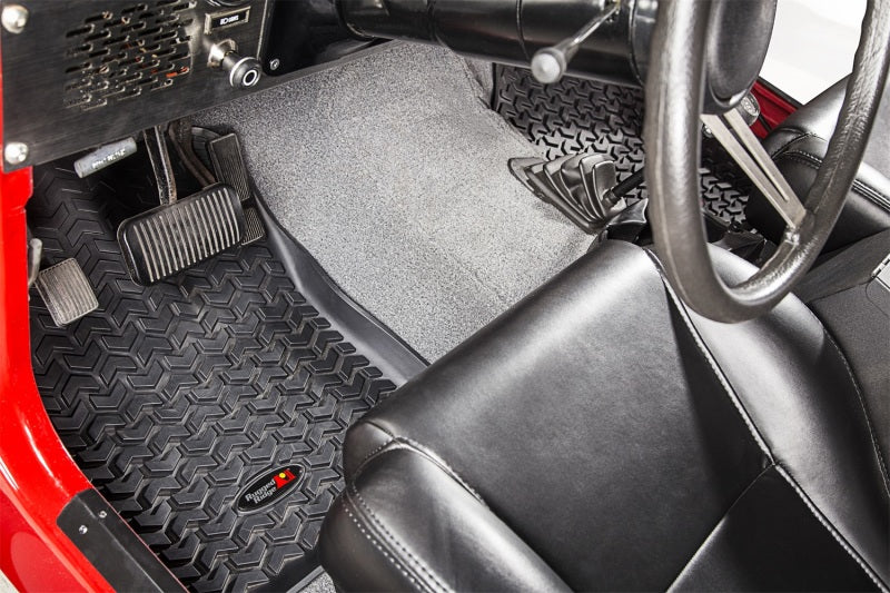 Rugged Ridge 12920.21 Floor Liner Front Black 1976-1983 Jeep CJ-5