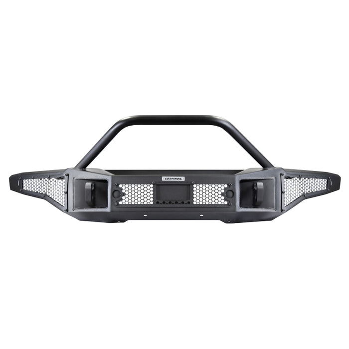 Go Rhino 331401T 21-24 Ford Bronco (2 and 4 Door) Rockline Full Width Bumper w/ Overrider Bar