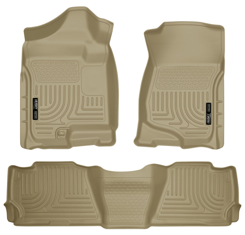 Husky Liners 98263 07-13 GM Escalade ESV/Avalanche/Suburban WeatherBeater Tan Front/2nd Row Floor Liners