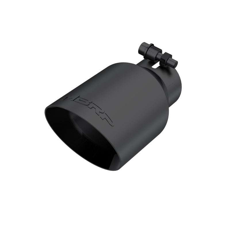 MBRP T5123BLK Universal 4in OD Dual Wall Angled 2.5in Inlet 8in Lgth Exhaust Tip - Black