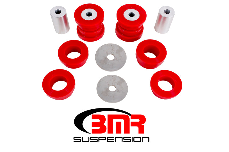 BMR Suspension BK047 BMR 15-17 S550 Mustang Rear Cradle Bushing Kit (Polyurethane) - Red
