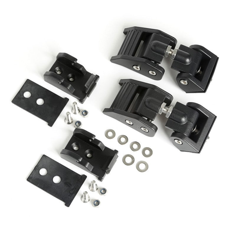 Rugged Ridge 11210.17 07-18 Jeep Wrangler JK Textured Black Hood Catches