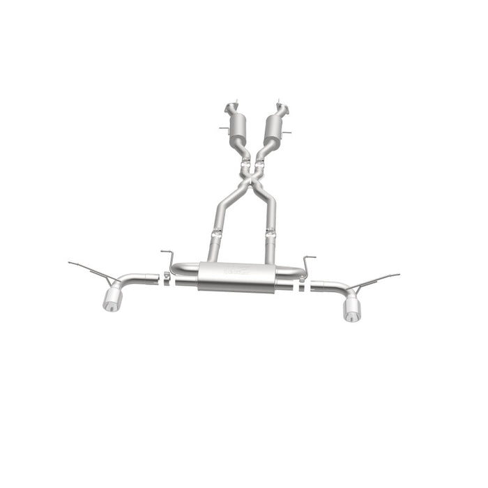 Magnaflow 19216 MagnaFlow Cat-Back SS 2.5in Dual Split Rear 4in Black Tip 11-16 Jeep Grand Cherokee 5.7L V8/3.6L V6