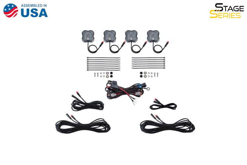 Diode Dynamics DD7741 RGBW Rock Light Installer Magnet Mount Kit (4-pack)