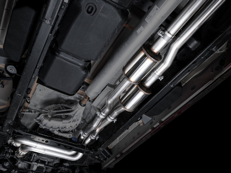AWE Tuning 3015-32530 AWE 25+ RAM 1500 3.0TT 0FG Catback Touring Exhaust - Chrome Silver Tips