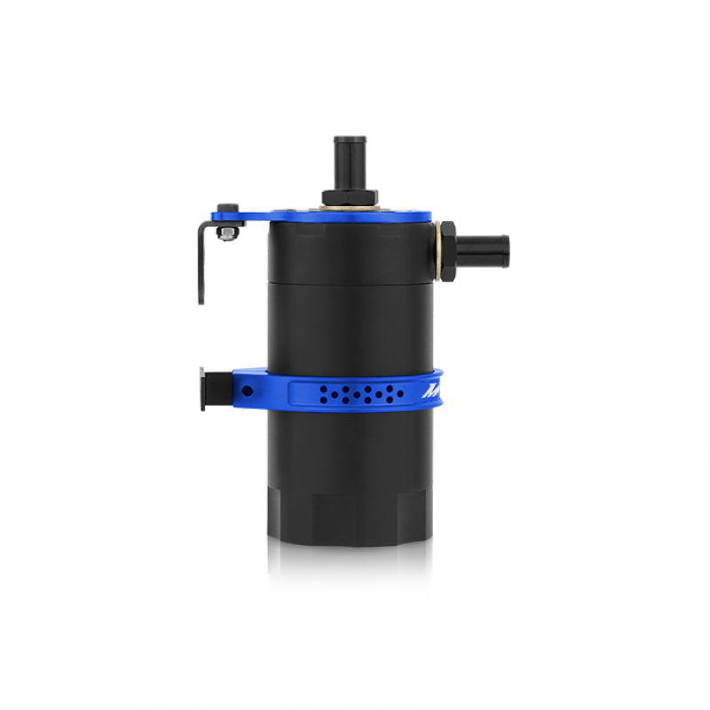 Mishimoto MMBCC-UNI-BL Universal Baffled Oil Catch Can - Blue