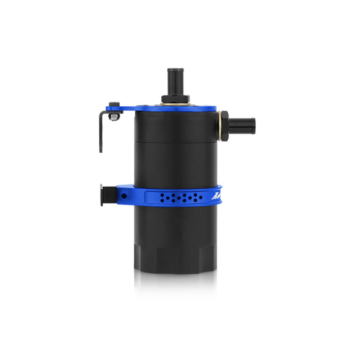 Mishimoto MMBCC-UNI-BL Universal Baffled Oil Catch Can - Blue