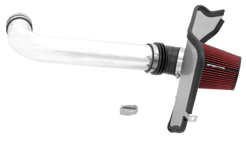 Spectre 901234 68-72 Chevelle LS Blade MAFS Driver Side Air Intake Kit - Polished w/Red Filter