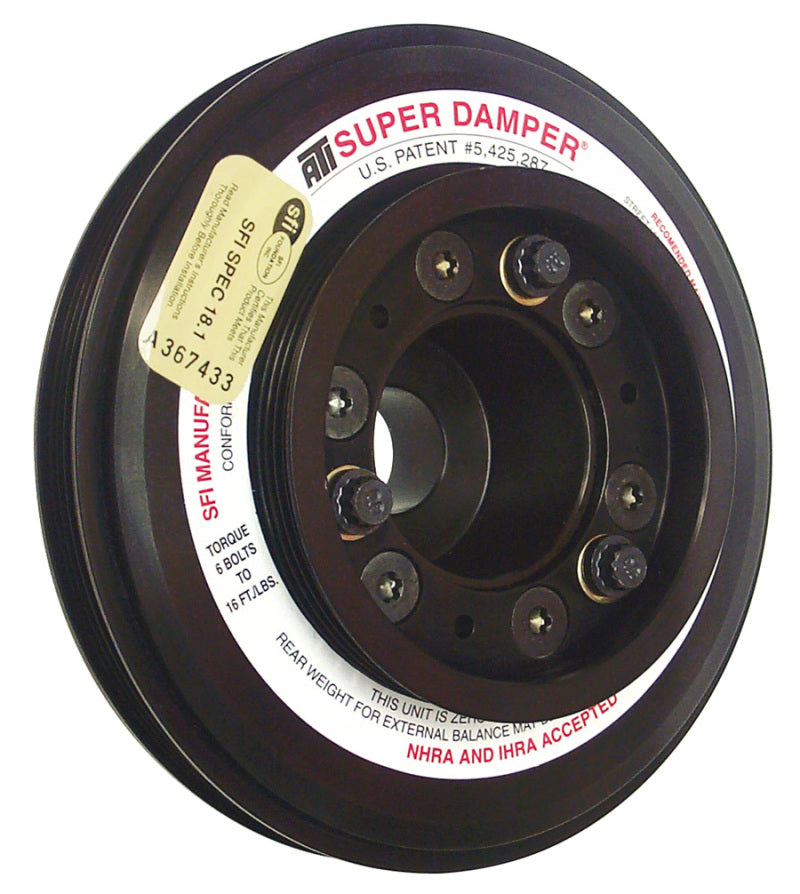 ATI ATI917752 Damper - 7.45in - Alum - (3) 4 Grv - Nissan RB26 R32 - 1000 HP - 2 Ring - 1Pc