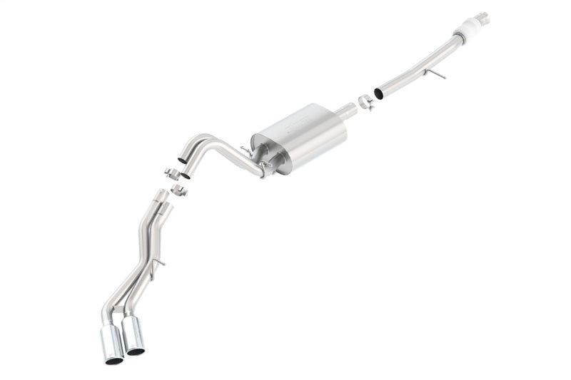 Borla 140558 Touring Cat Back 15-16 Chevy Suburban 5.3L V8 2.75in, 2.25in Dual Same Side Exit 4in Tips
