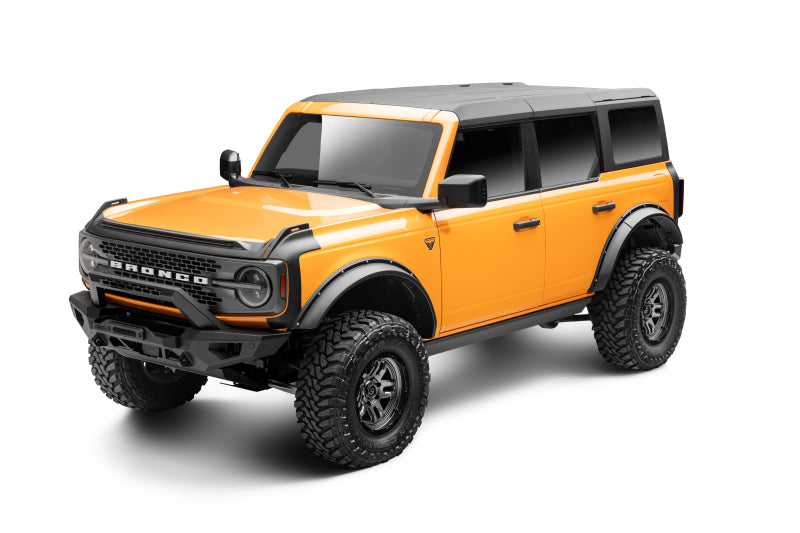 Go Rhino 20412974PC RealTruck 21-24 Ford Bronco 4dr VoltStep Electric Running Board Kit (No Drill) - Tex. Blk