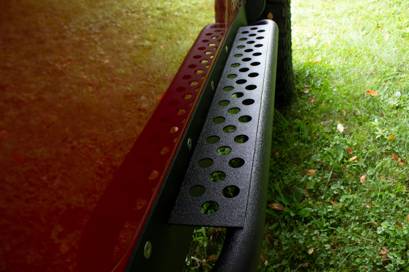 Fishbone Offroad FB23028 97-06 Jeep Wrangler TJ Steel Rock Slider - Black Textured Powdercoat