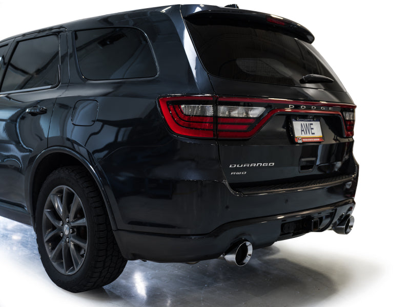 AWE Tuning 3020-32575 11-24 Dodge Durango 5.7L Track Edition Exhaust w/ Chrome Silver Tips