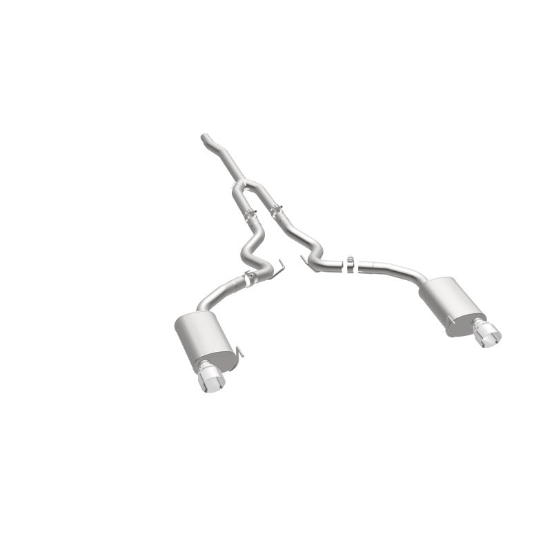 Magnaflow 19097 MagnaFlow Cat Back, SS, 2.5in, Street, Dual Split Polished 4.5in Tips 2015 Ford Mustang Ecoboost